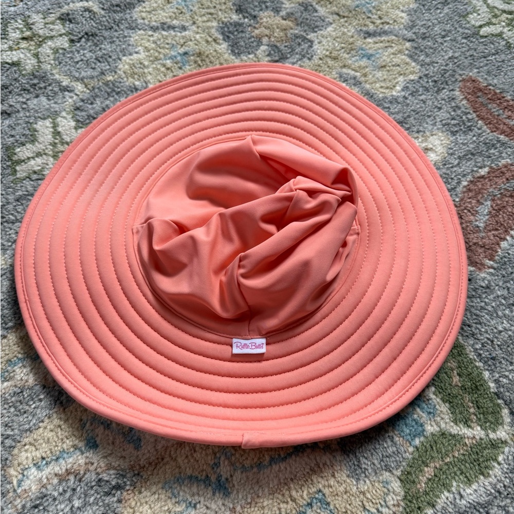 Ruffle Butts Pink Wide-Brimmed Sun Hat